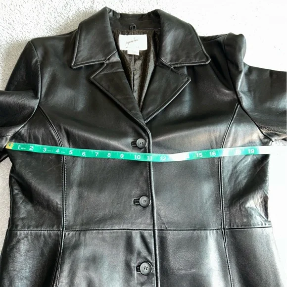 Jacqueline Ferrar Black Leather Jacket - Picture 12 of 12